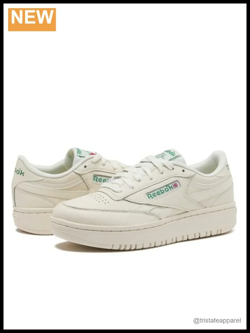 Platform Sneakers with Chunky Sole Lace-Up Closure Leather Upper Padded Tongue